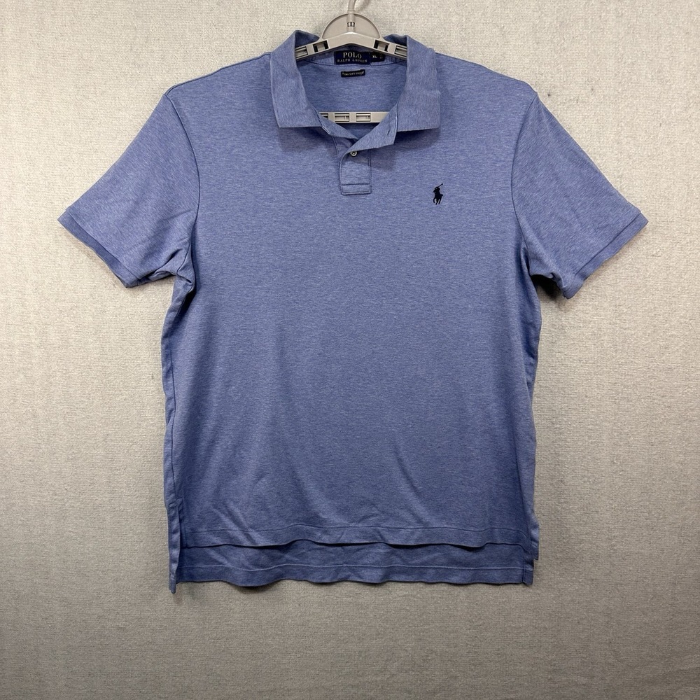 Polo Ralph Lauren Men's XL Pima Soft Touch Polo Blue Pima Cotton